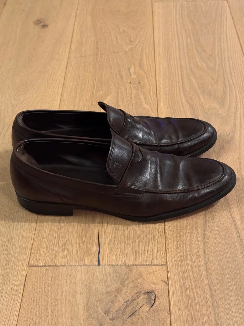 Men's Tod’s Penny Loafers in Dark Brown